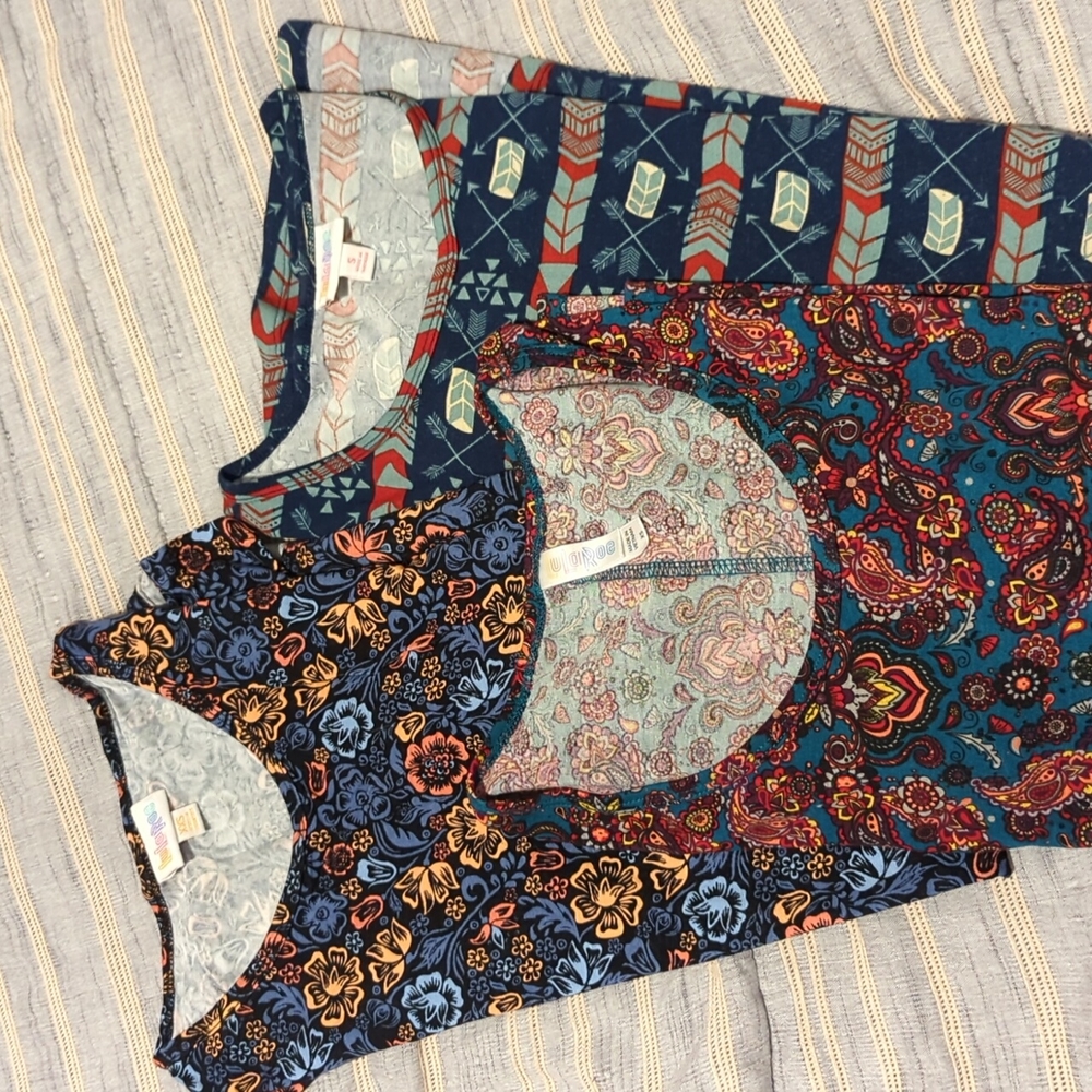 Three LuLaRoe tunics